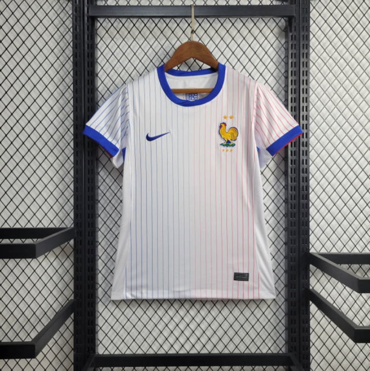 CAMISA FEMININA DA FRANÇA 23/24 BRANCO