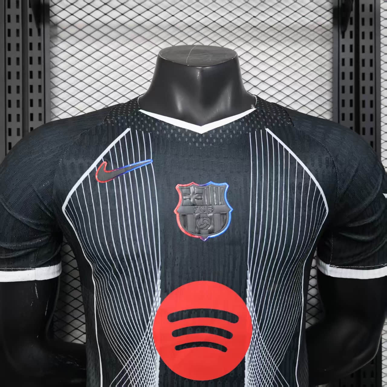 CAMISA VERSÃO PLAYER DO BARCELONA 25/26 PRETO