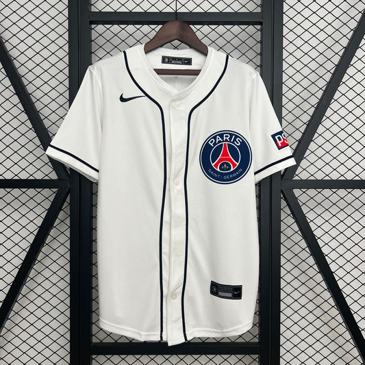 CAMISA BASEBOL DO PSG 25/26 BRANCO