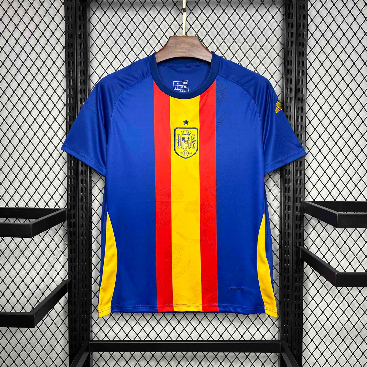 CAMISA DA SELEÇÃO DA ESPANHA 25/26 AZUL TREINO