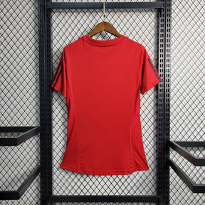 CAMISA FEMININA DO FLAMENGO 23/24 VERMELHO TREINO