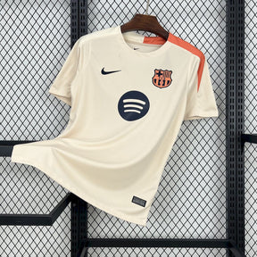 CAMISA DO BARCELONA 24/25 BEGE TREINO