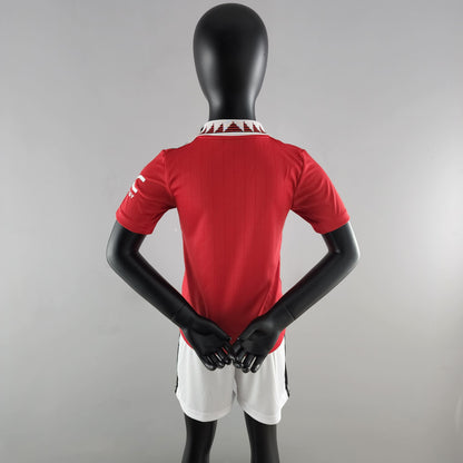 Conjunto Infantil Manchester United 2022/23 - Home - ResPeita Sports 