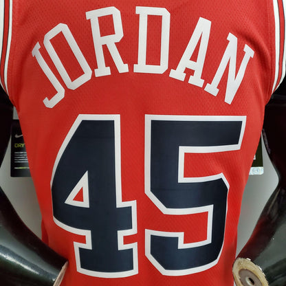 Regata NBA Chicago Bulls - Jordan #45 NCR Red - ResPeita Sports 