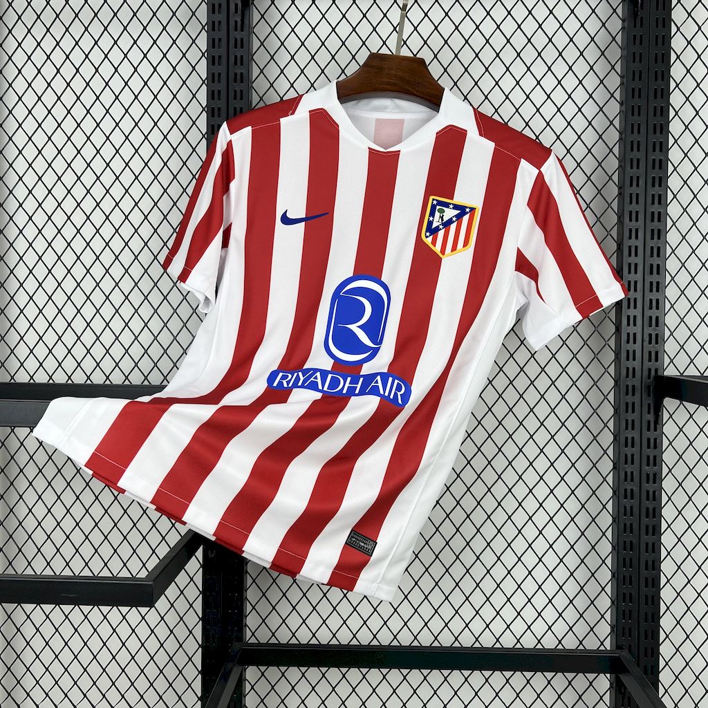 CAMISA DO ATLETICO DE MADRID 25/26  VERMELHO E BRANCO