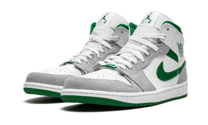 AIR JORDAN 1 MID SE GREY PINE GREEN