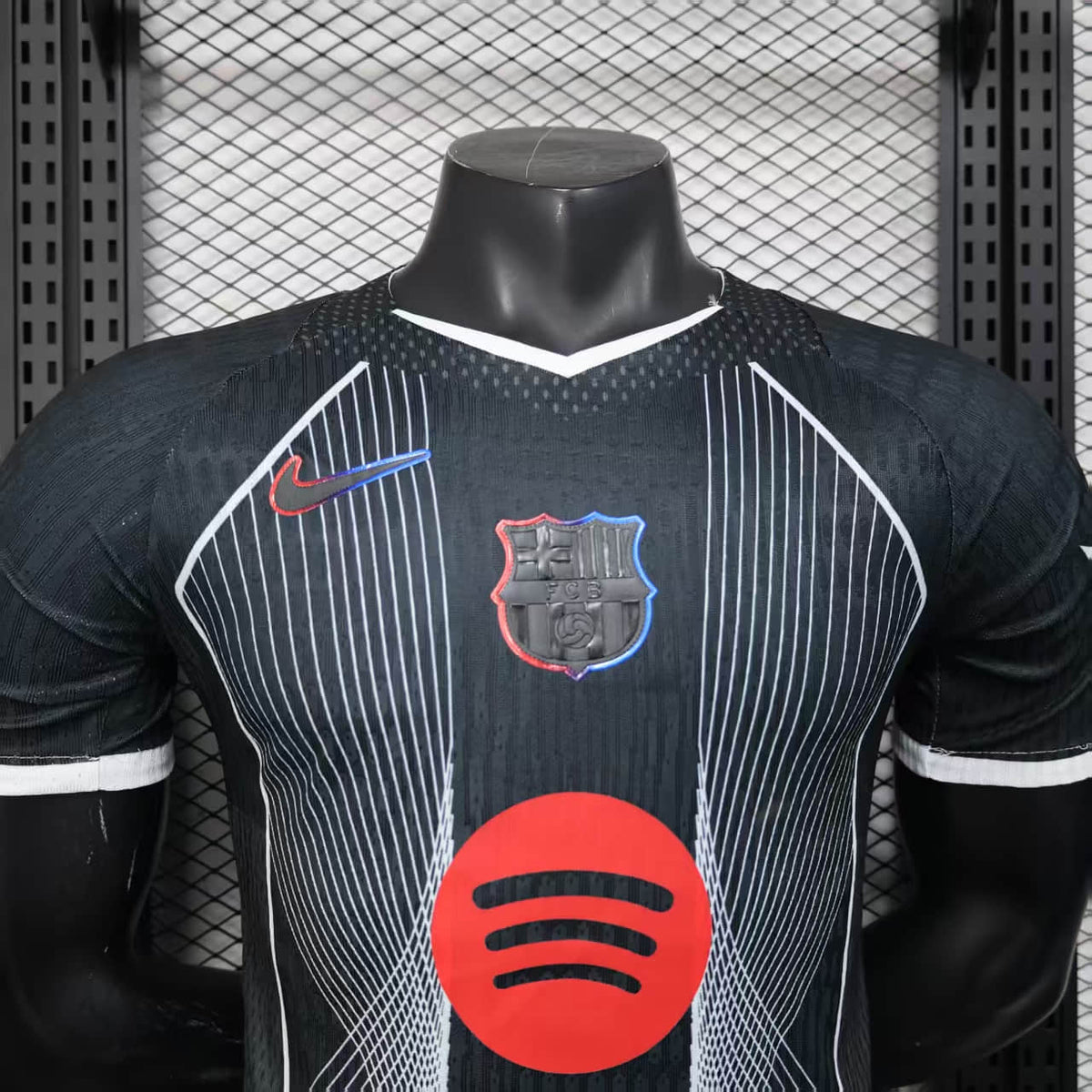 CAMISA VERSÃO PLAYER DO BARCELONA 25/26 PRETO