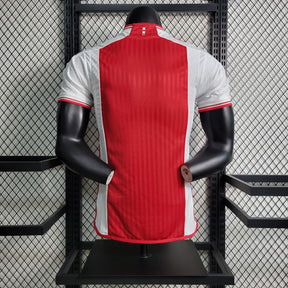 CAMISA VERSÃO PLAYER DO AJAX 23/24 VERMELHO E BRANCO