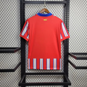 CAMISA DO ATLETICO DE MADRID 24/25 VERMELHO E BRANCO