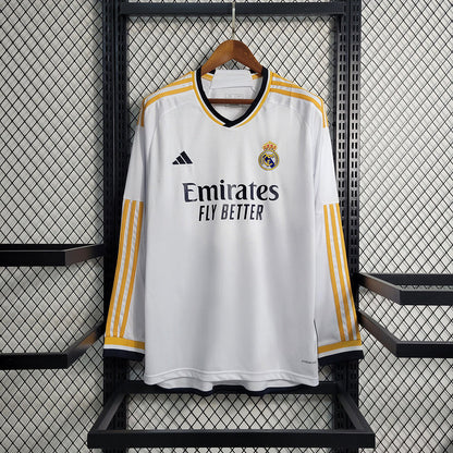 CAMISA MANGA LONGA DO REAL MADRID 23/24 BRANCO