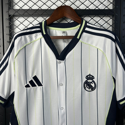 CAMISA BASEBOL DO REAL MADRID 25/26 BRANCO