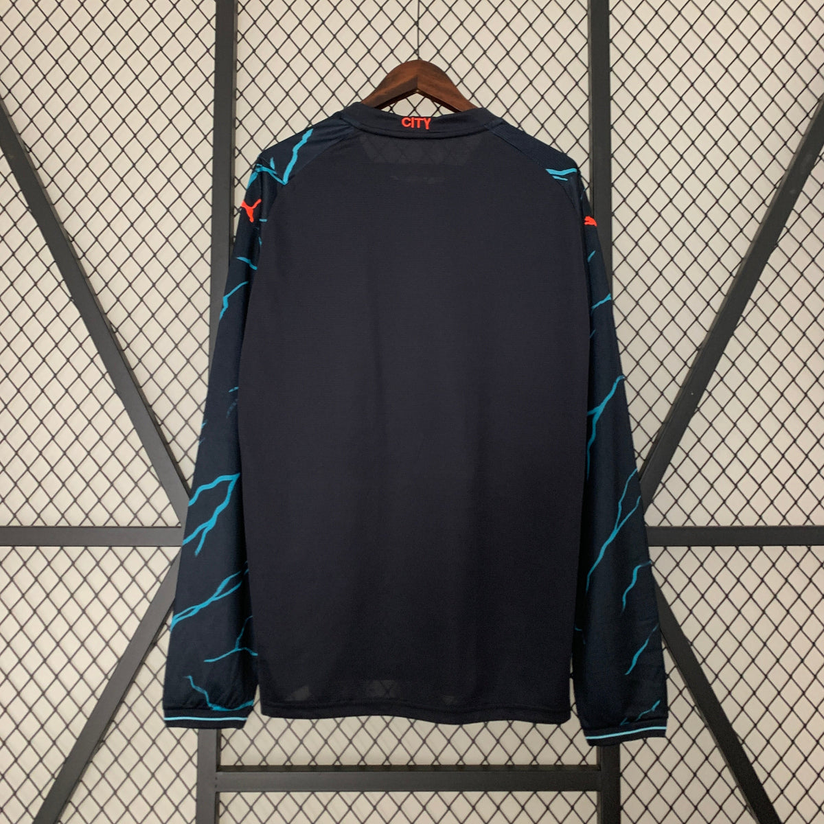 CAMISA MANGA LONGA DO MANCHESTER CITY 24/25 PRETO EDIÇÃO ESPECIAL