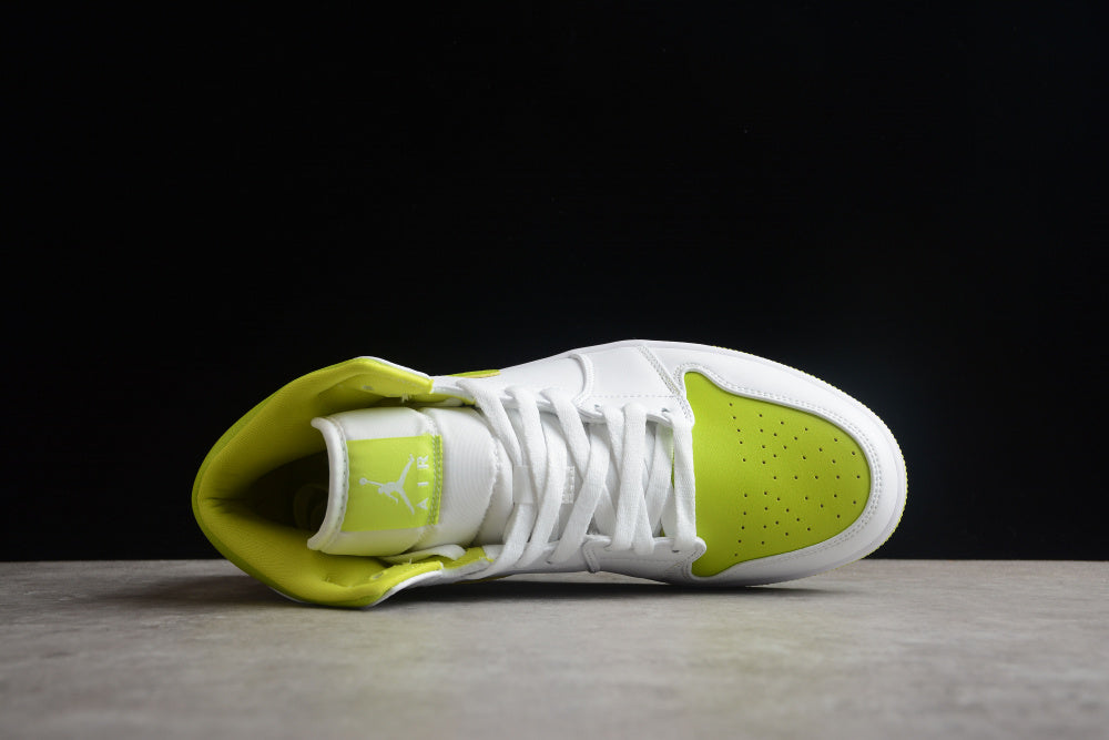 AIR JORDAN 1 MID WHITE LIME