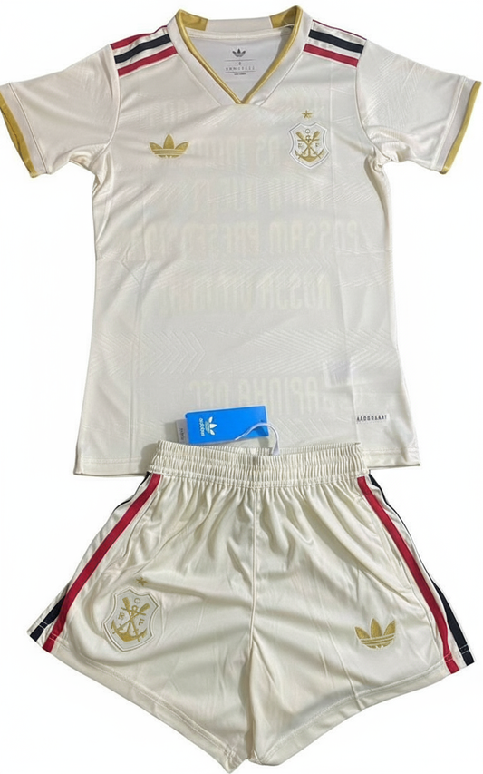 Conjunto Flamengo III Feminino 25/26 Torcedor - Off White